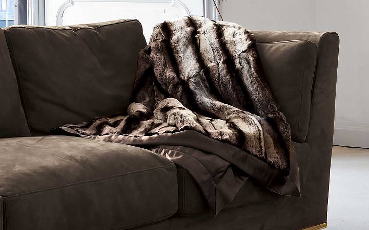 Плед из меха - Фабрика Longhi